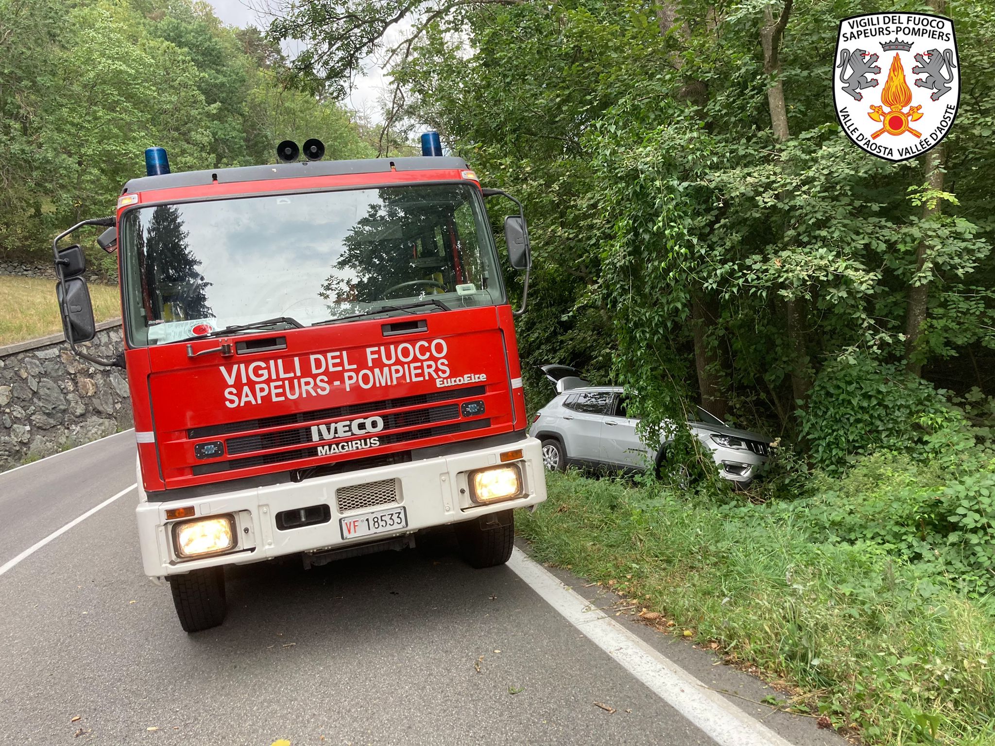 Due incidenti autonomi ad Aosta e ad Antey