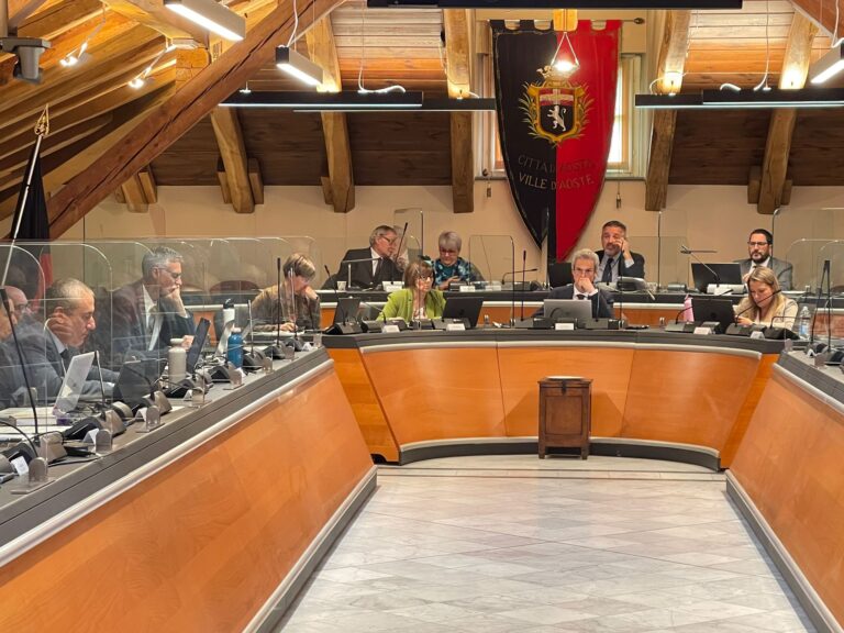 Consiglio comunale ad Aosta il 28 e il 29 settembre 2022