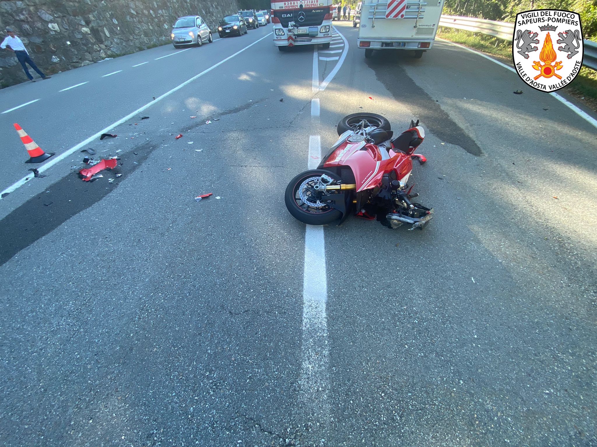 Incidente stradale a Morgex