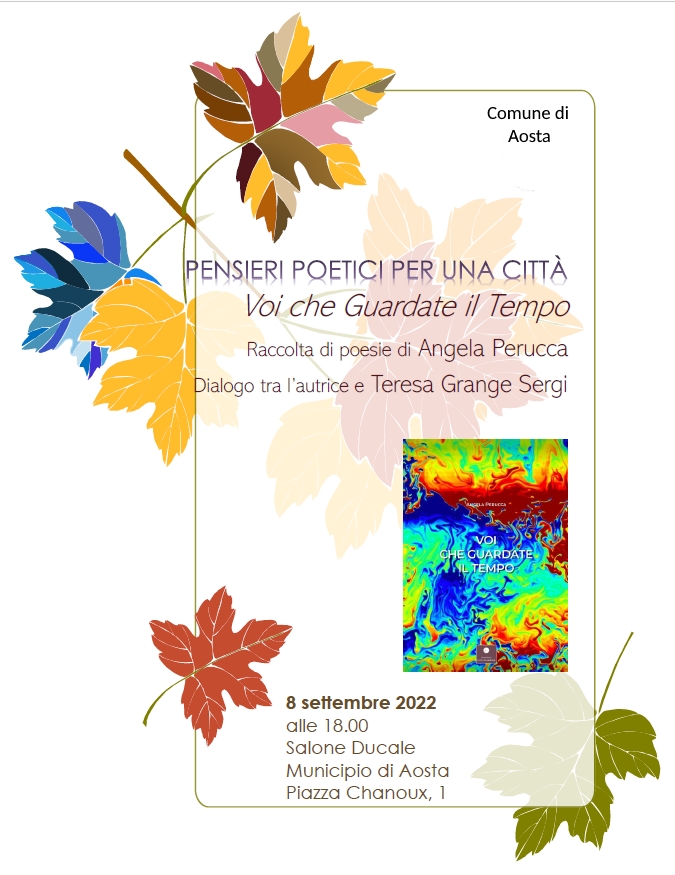 Aosta: una serata dedicata alle poesie di Angela Perucca