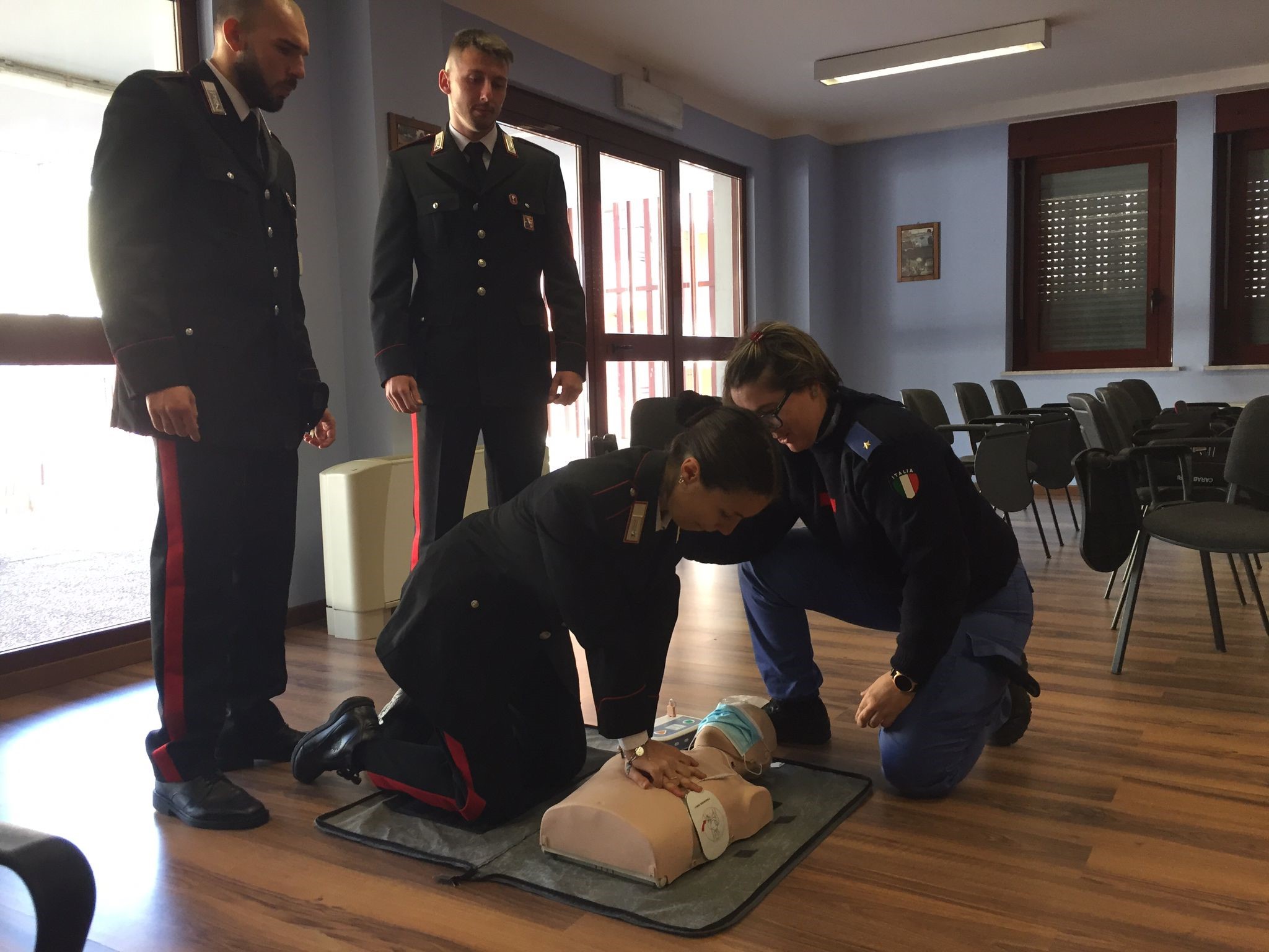22 i carabinieri formati al corso di primo soccorso