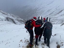 Alpinista soccorso al Col de La Seigne