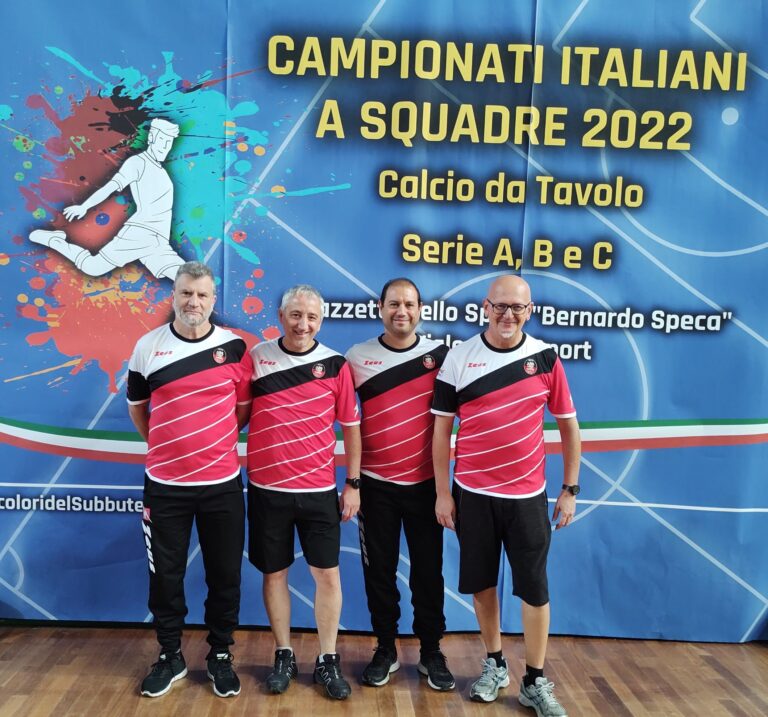 Calcio Tavolo: Aostani in gara al Campionato Italiano a squadre