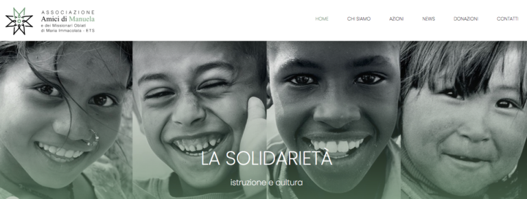 L'associazione Amici di Manuela e dei Missionari Oblati lancia il sito internet