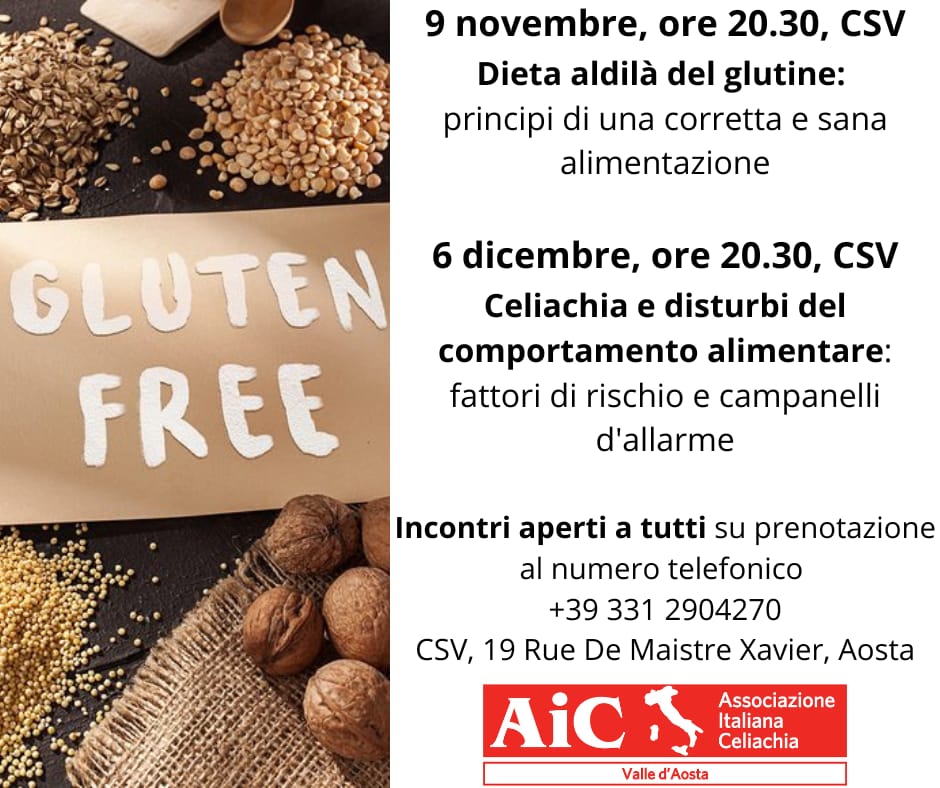 Due incontri su alimentazione e disturbi alimentari