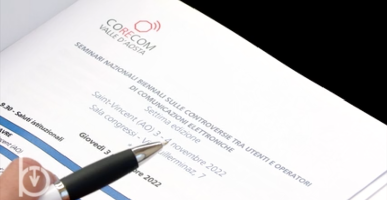 Corecom: seminario 2022 sulle controversie nei servizi di comunicazione