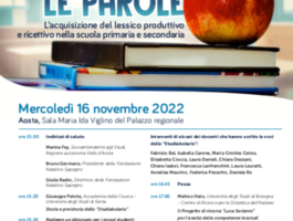 Fondazione Sapegno: un convegno sull’acquisizione del lessico produttivo e ricettivo nella scuola