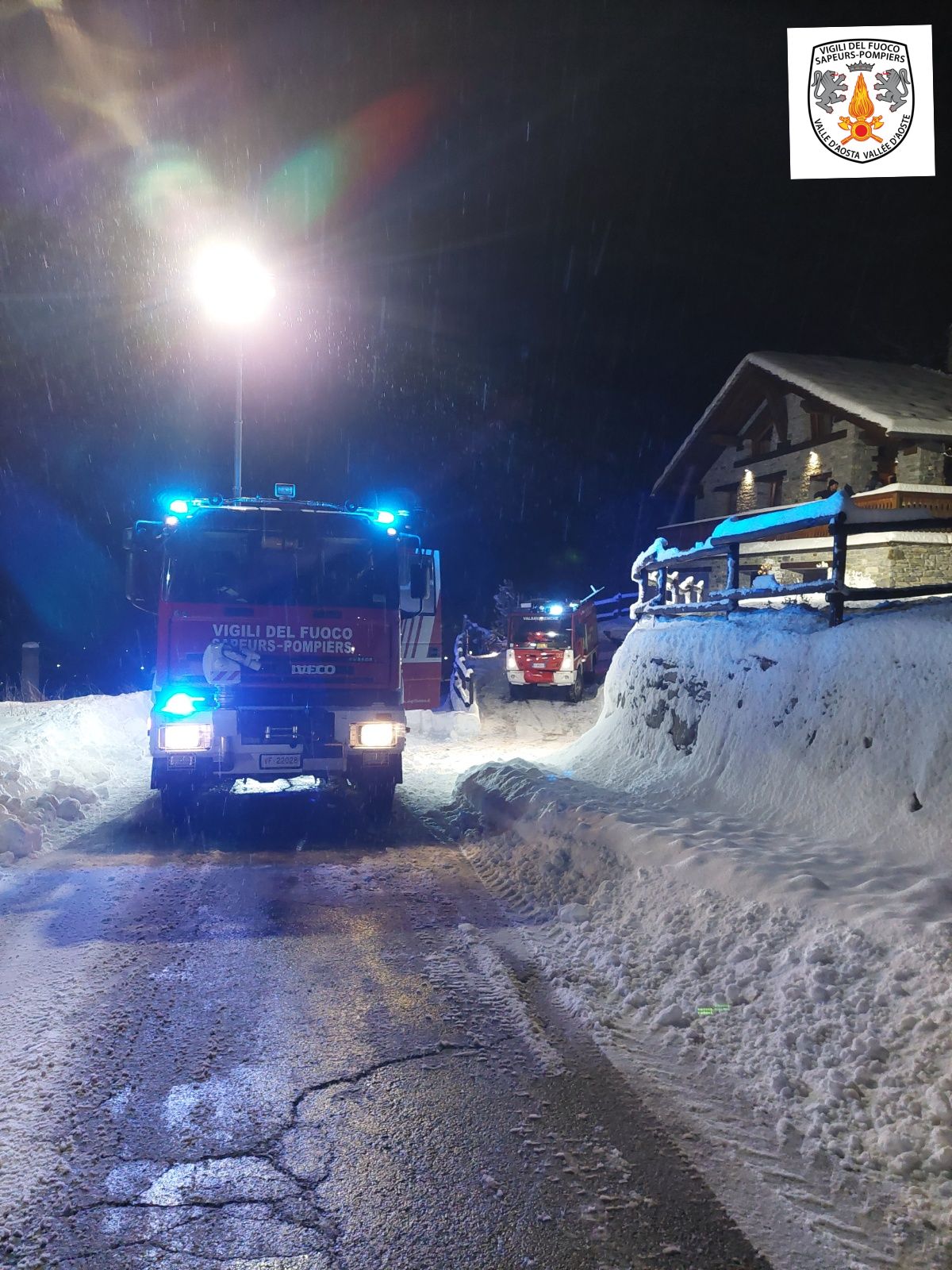 Valsavarenche, principio d’incendio in una canna fumaria