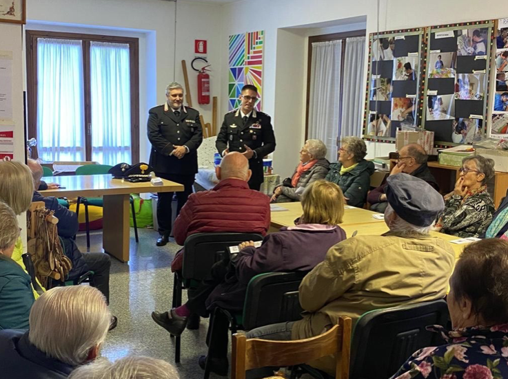 I Carabinieri incontrano gli anziani della Bassa Valle