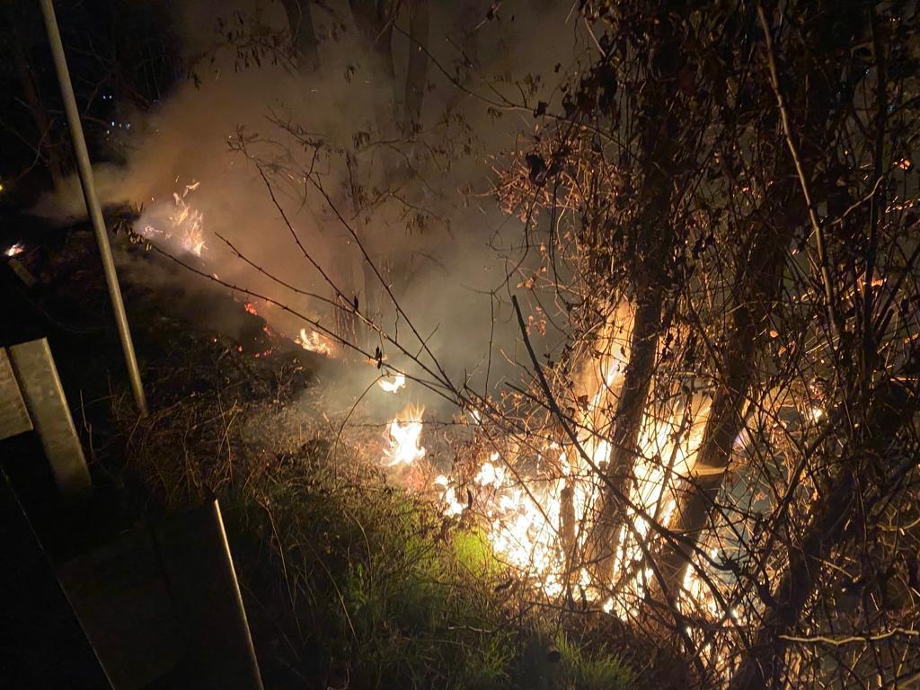 Incendio a Messigné di Nus