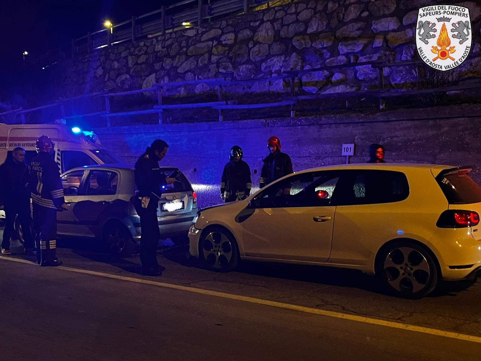 Incidente stradale ad Aosta