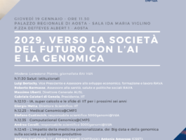 Un evento sulla società del futuro con l’intelligenza artificiale e la genomica