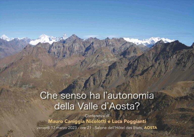 Una conferenza sull'autonomia in VdA