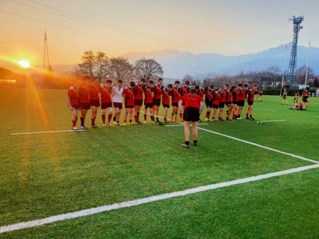 Sabato 4 marzo 2023, Under 17 Stade valdostani Rugby sconfitti a Moncalieri