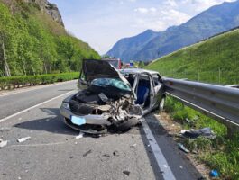 Incidente stradale a Verrès
