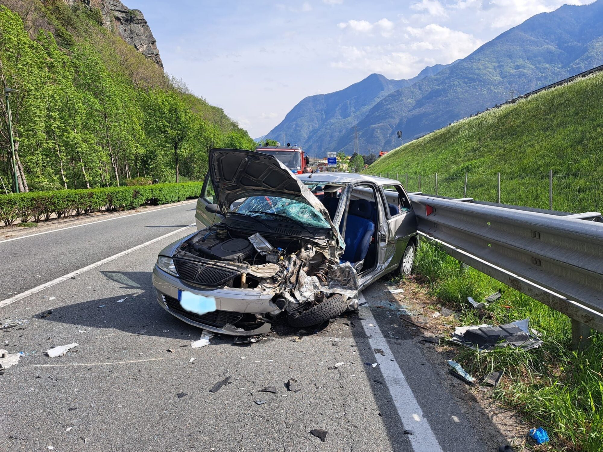 Incidente stradale a Verrès