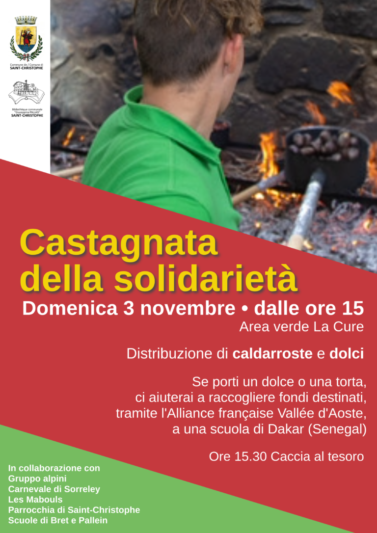 La Castagnata della Solidarietà 2024 a Saint-Christophe