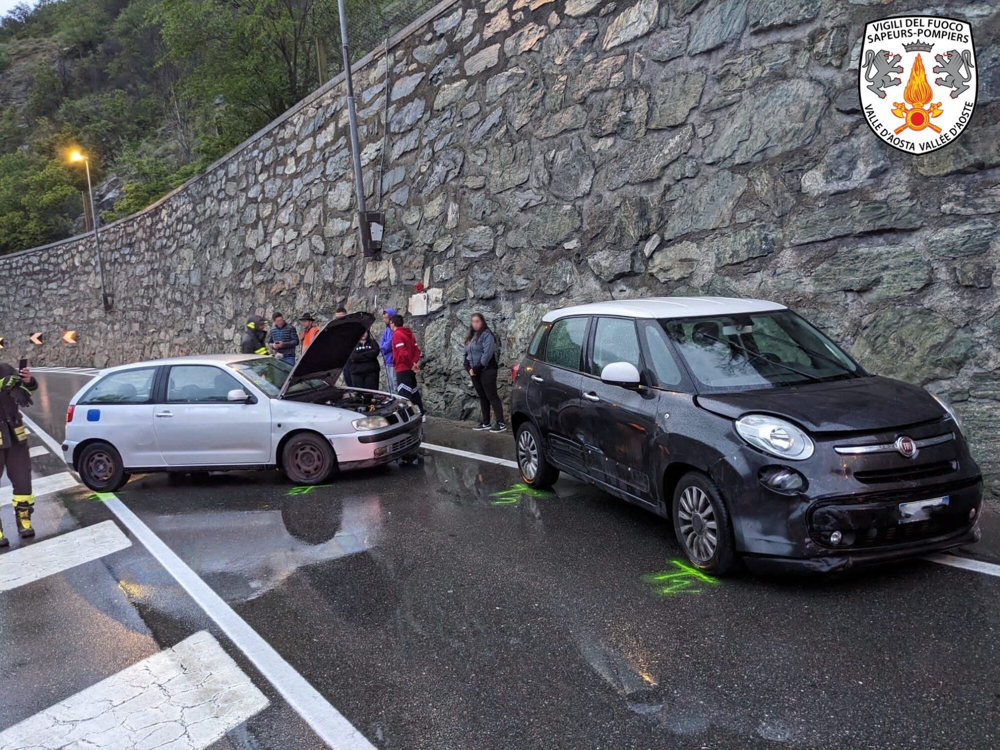 Incidente stradale a Saint-Marcel