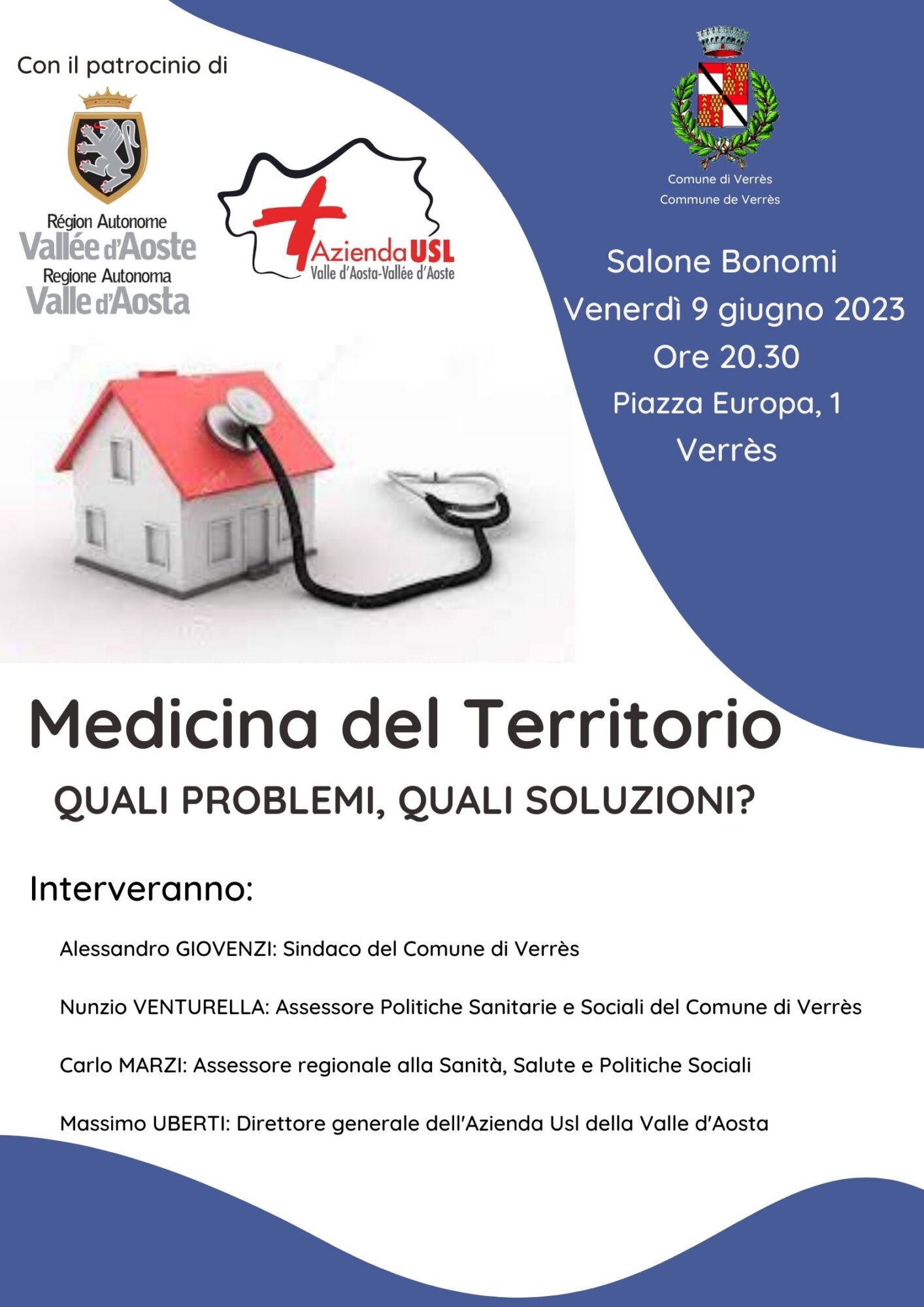A Verrès, una conferenza su medicina del territorio, quali problemi, quali soluzioni?
