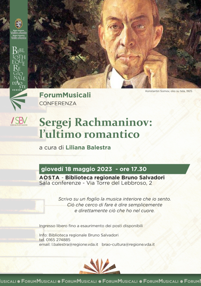 Una conferenza su Sergej Rachmaninov