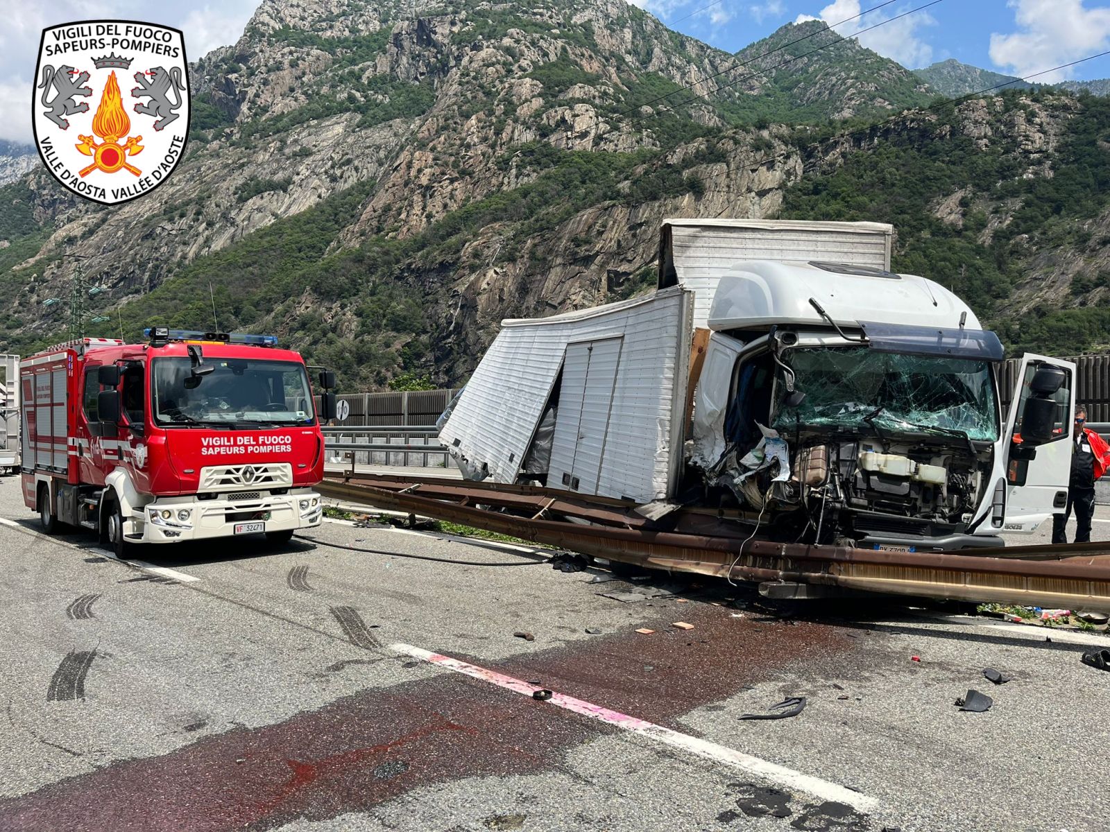 Donnas: incidente sulla A5