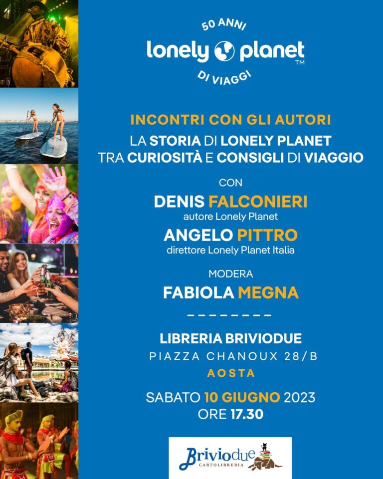 Ad Aosta, la tappa delle celebrazioni per i 50 anni di Lonely Planet