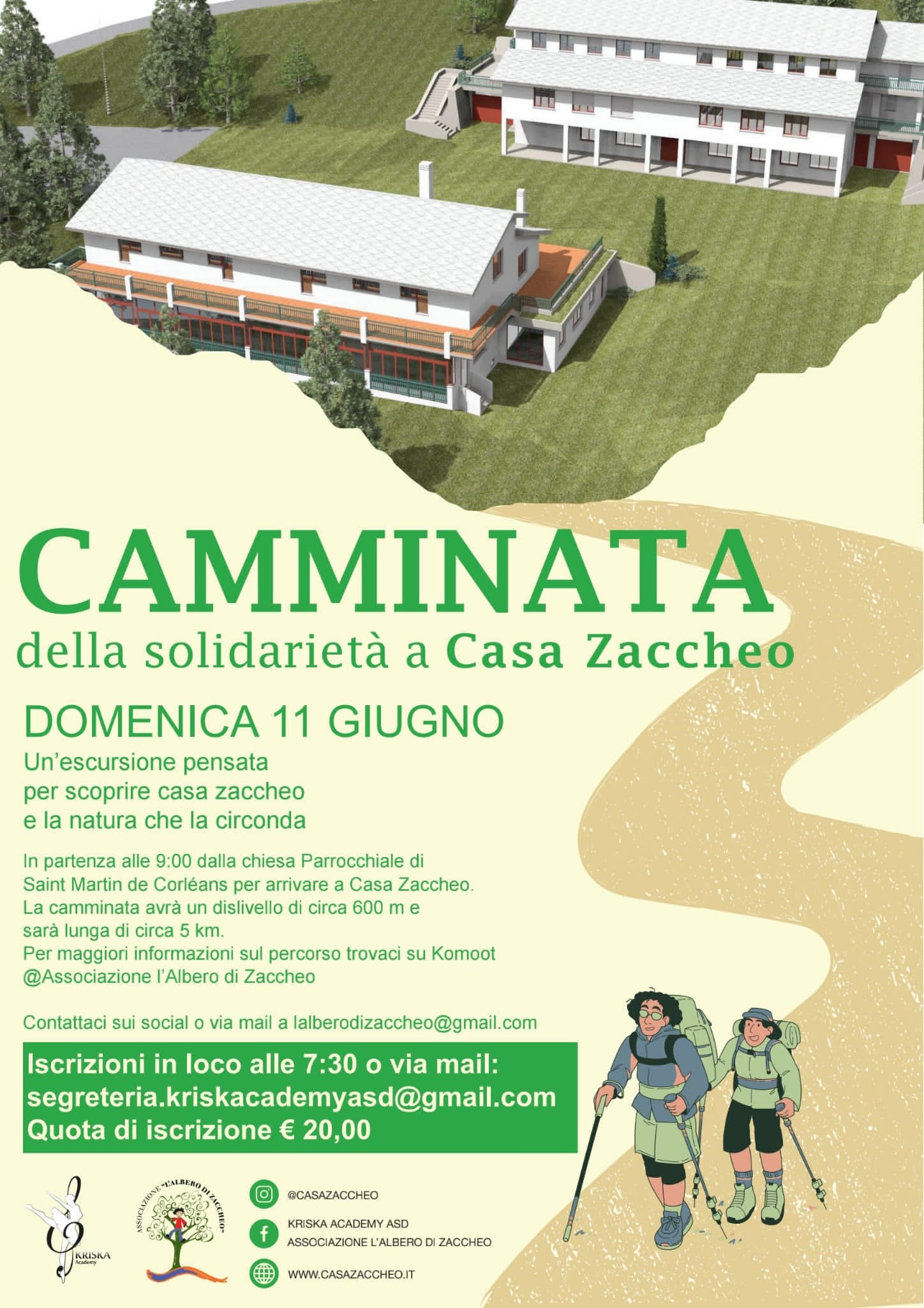 Una camminata di solidarietà a Casa Zaccheo