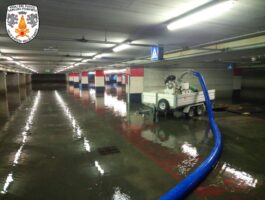 Saint-Christophe: allagato un parcheggio sotterraneo