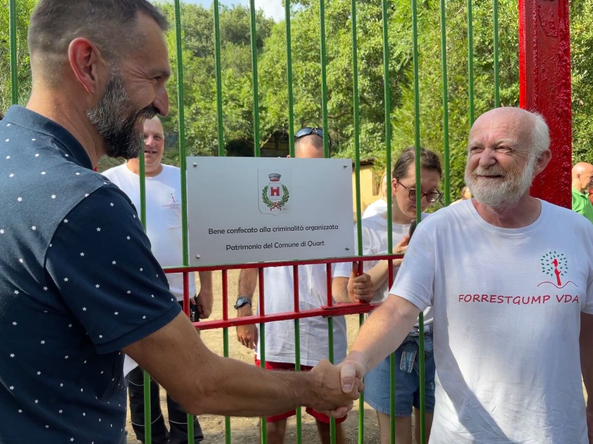 Quart: terreni confiscati alle mafie alla onlus Forrestgump
