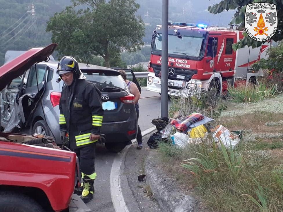 Incidente stradale a La Salle