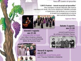 Ad Aymavilles, la 1a edizione de L’Ento Festival – Innesti musicali