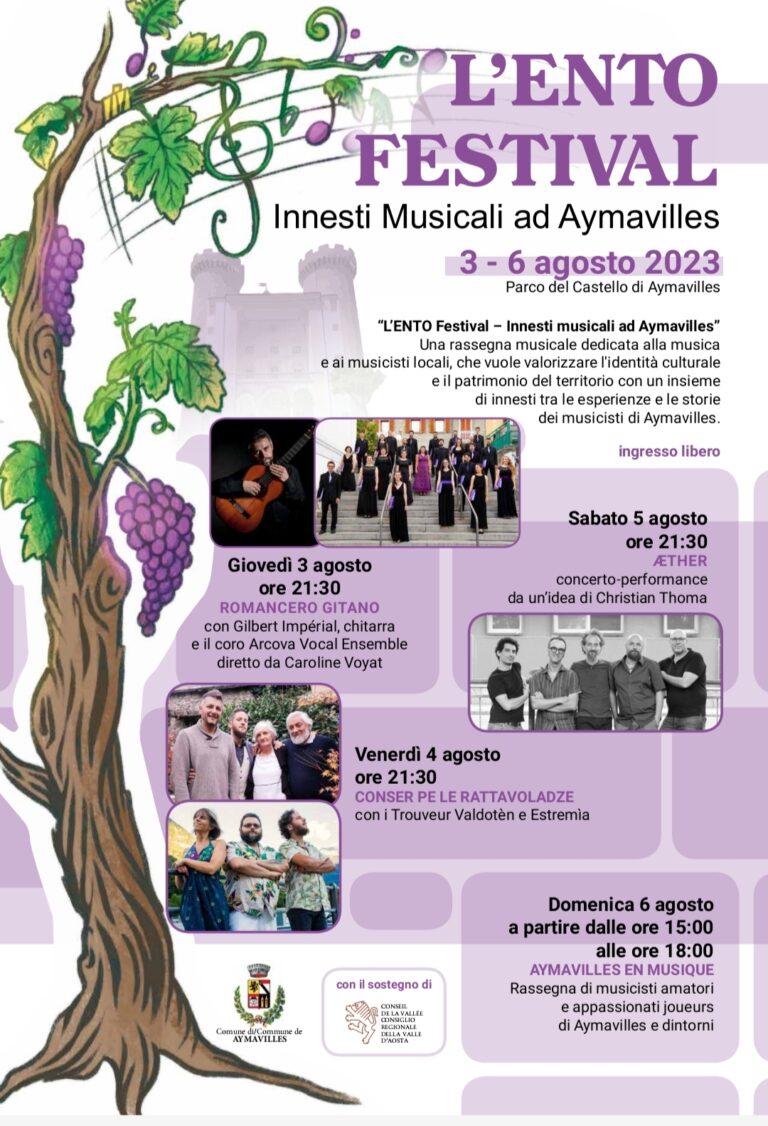 Ad Aymavilles, la 1a edizione de L’Ento Festival – Innesti musicali