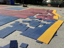 Courmayeur: vandalizzati i campi da basket