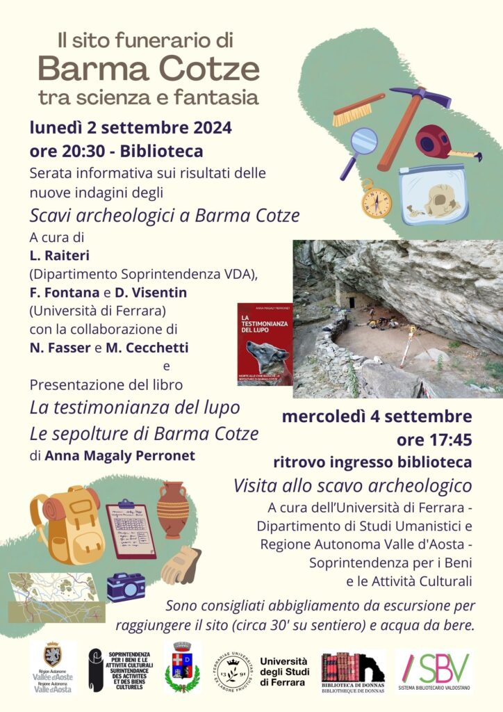 Locandina evento a Barma Cotze di Donnas