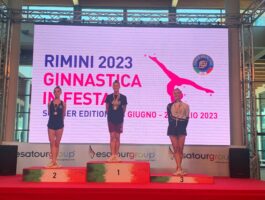 Ginnastica ritmica: doppio bronzo per Beatrice Cuaz a Rimini