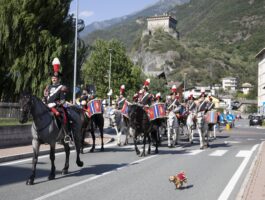 A Verrès, il concerto della Fanfara del 4° reggimento Carabinieri a cavallo