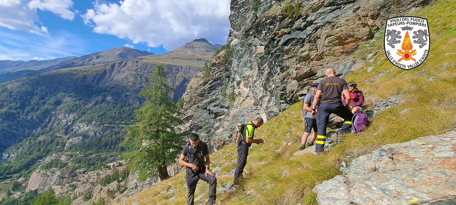 Cogne: tre persone da soccorrere sopra le cascate di Lillaz