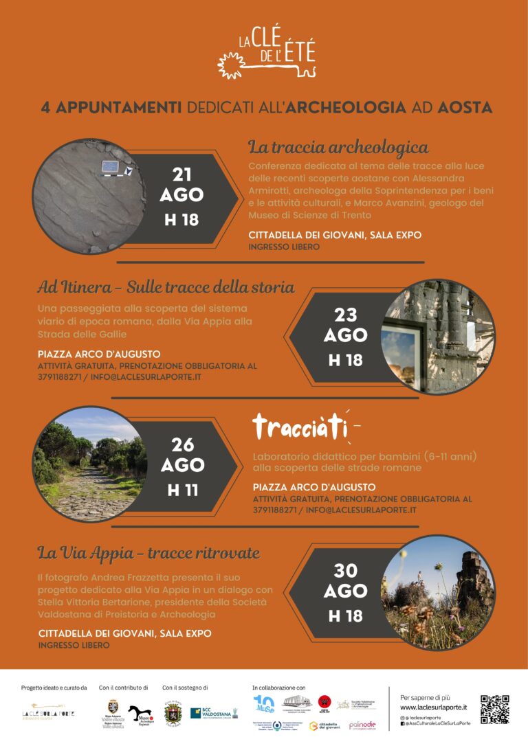 Ad Aosta quattro appuntamenti con l’archeologia