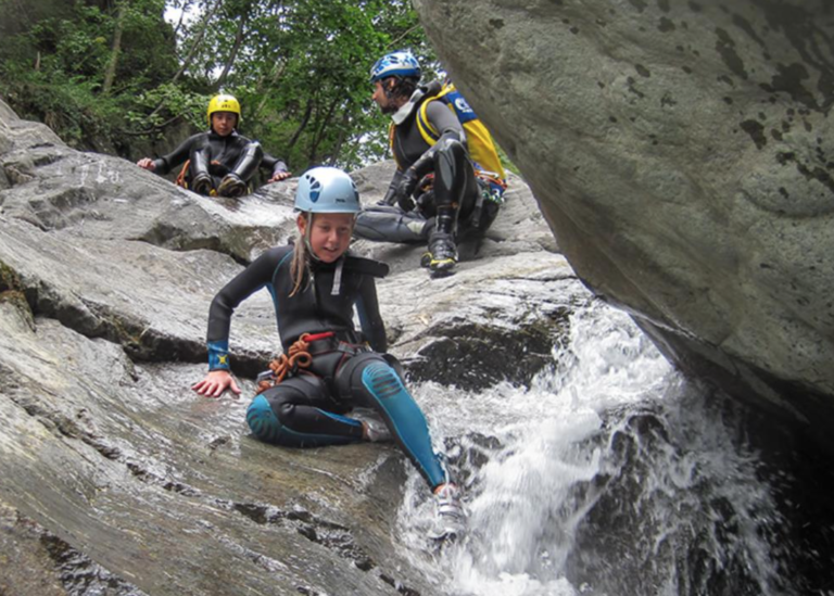 Canyoning nel torrente Chalamy