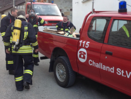 A Challand-Saint-Victor, un pomeriggio con i vigili del fuoco volontari l