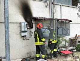 Verrès: incendio di un quadro elettrico