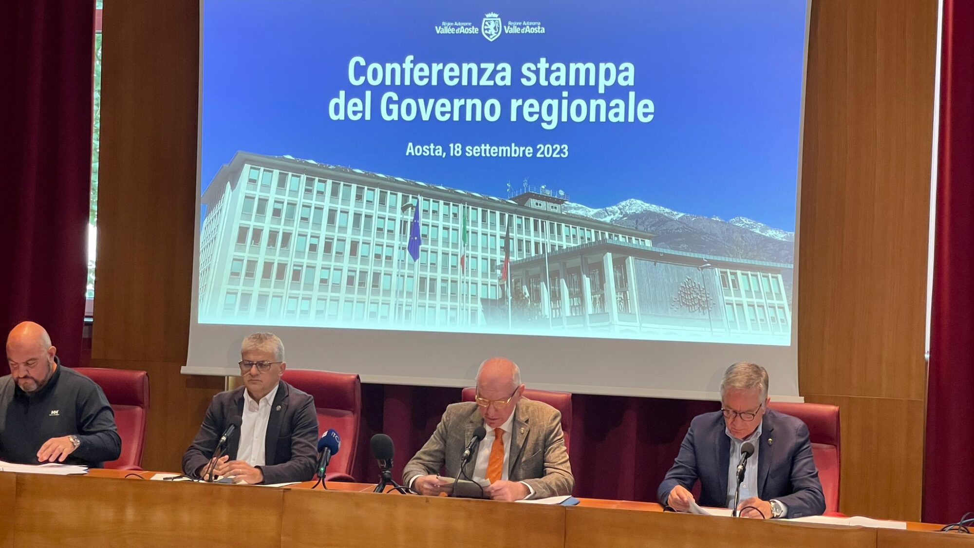 Le delibere della Giunta RaVdA di lunedì 18 settembre 2023