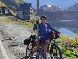 Maddalena Pagano: da Aosta Trento in bici per il Dono