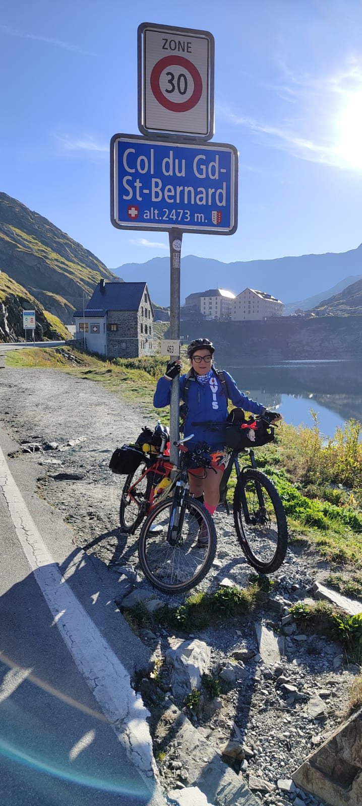 Maddalena Pagano: da Aosta Trento in bici per il Dono