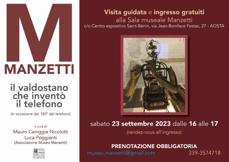 Una visita guidata alla Sala museale Manzetti