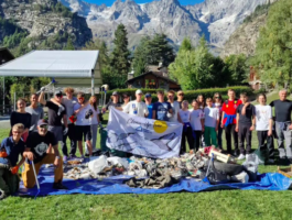 Clean-up tour 2023 a Courmayeur: oltre 196 kg di rifiuti raccolti