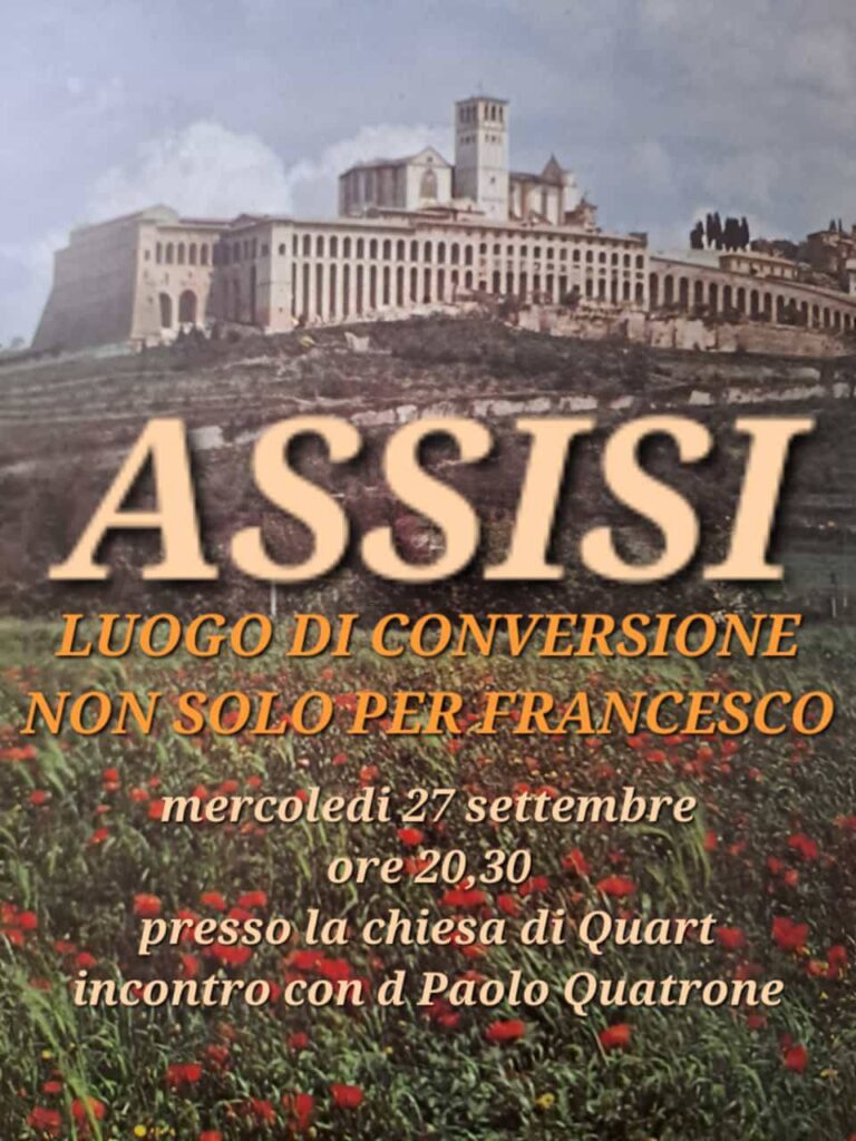 Quart: una serata su Assisi con don Paolo Quattrone