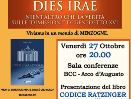 Ad Aosta, Andrea Cionci presenta il suo libro Codice Ratzinger