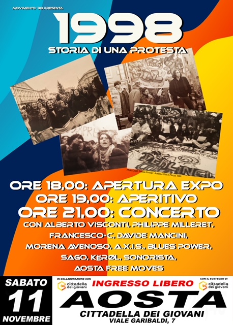 Ad Aosta, un evento per ricordare la protesta del 1998