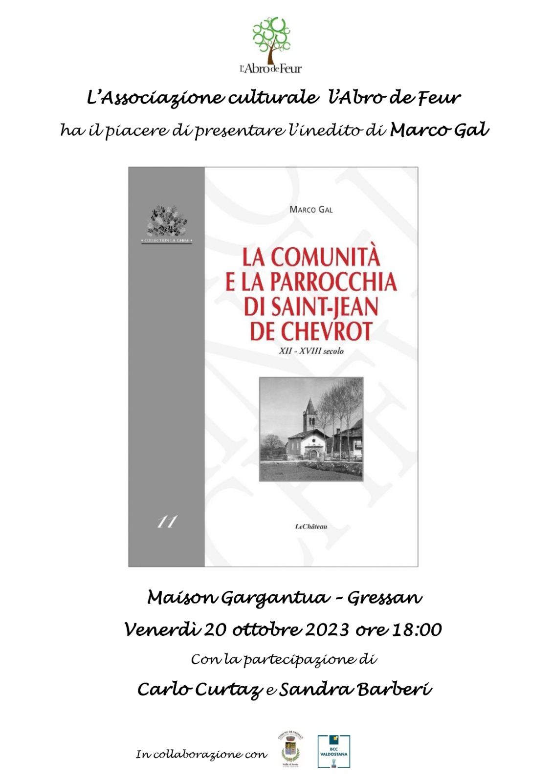 A Gressan, la presentazione di un inedito di Marco Gal